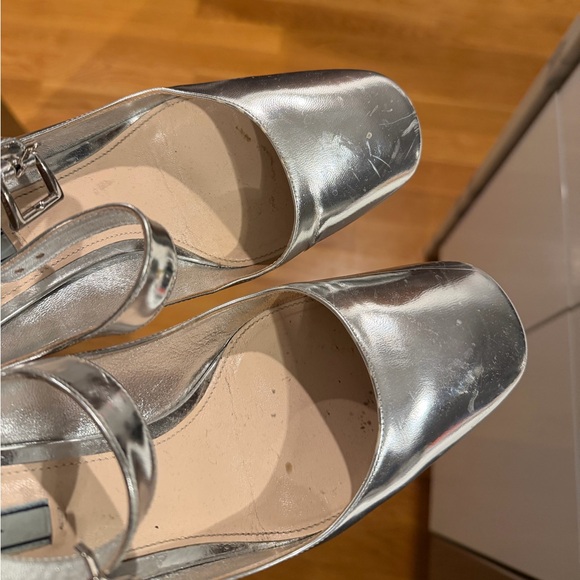 Prada 💌 Silver Mary Janes - Picture 8 of 9